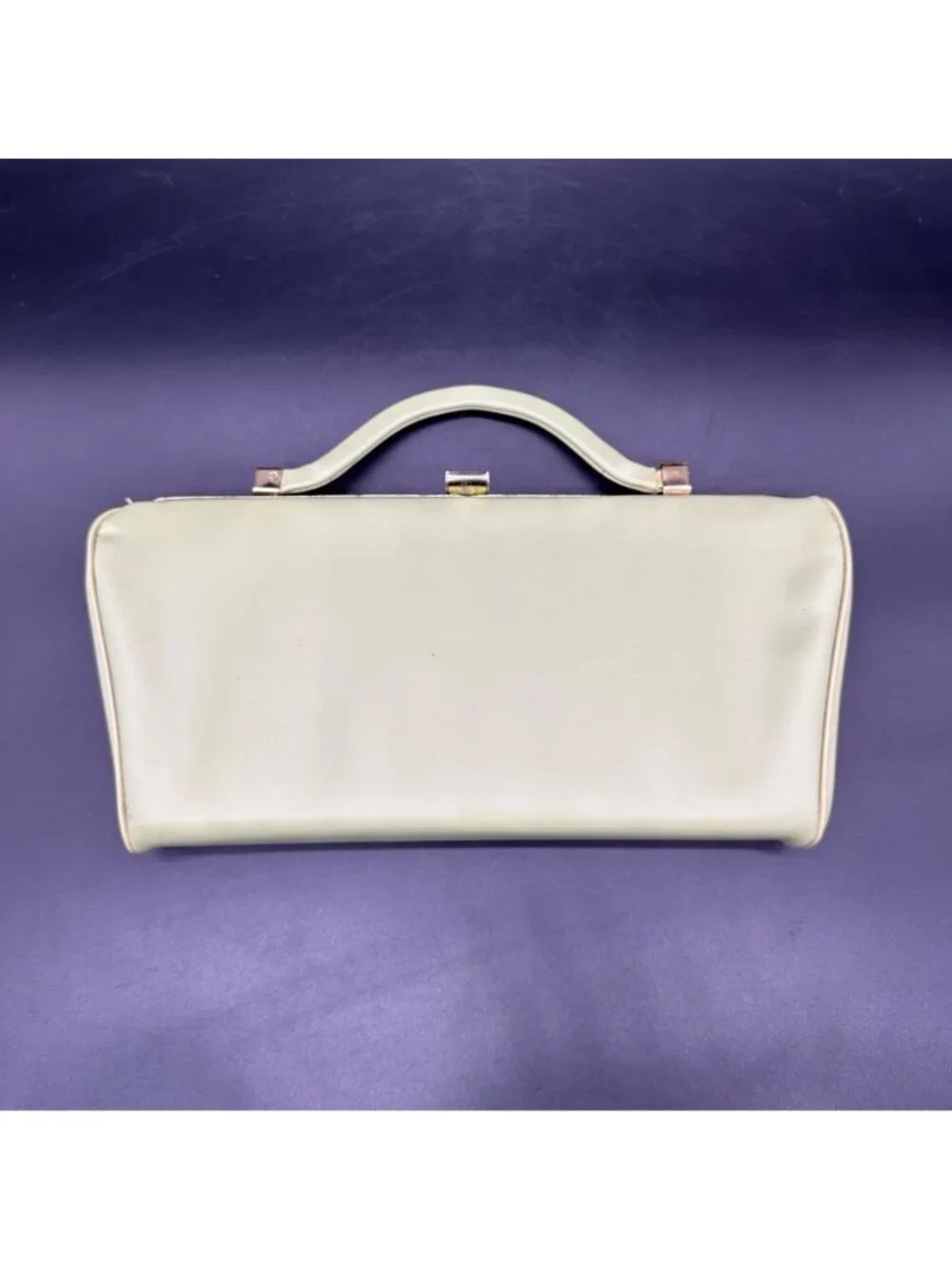 Vintage Green Clutch Purse Handbag Mid Century Retro Fashion Convertible Handle - Picture 2 of 13
